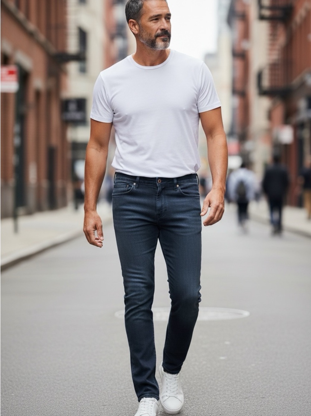 Perry Ellis Slim Jeans in Dark Blue 34x32